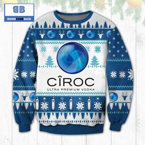 Ciroc Ultra Premium Vodka Ugly Christmas Sweater