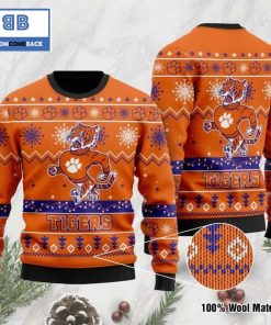 clemson tigers football ugly christmas sweater 3 1jPev