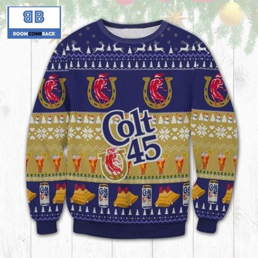 Colt 45 Beer Ugly Christmas Sweater
