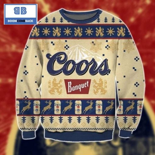 Coors Banquet Beer Christmas Ugly Sweater