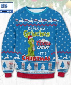 coors light drink up grinches its christmas 3d sweater 2 SCVIF