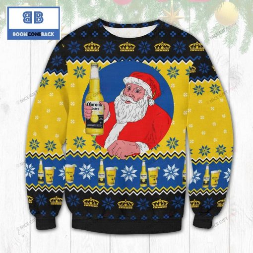 Corona Extra Beer Santa Claus Christmas Ugly Sweater