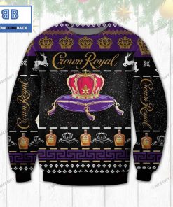 crown royal whiskey christmas black ugly sweater 2 dyrTh