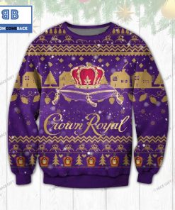 crown royal whiskey christmas purple ugly sweater 2 xQHju