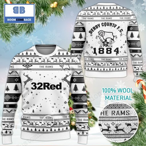 Derby County FC The Rams 3D Ugly Christmas Sweater