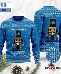 detroit lions not a player i just crush alot ugly christmas sweater 2 zQ1w8
