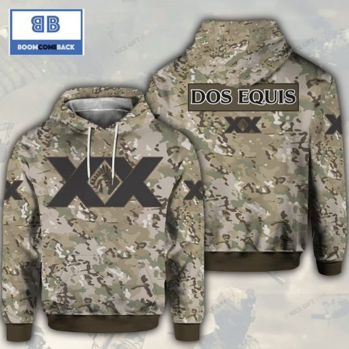 Dos Equis XX Camouflage 3D Hoodie