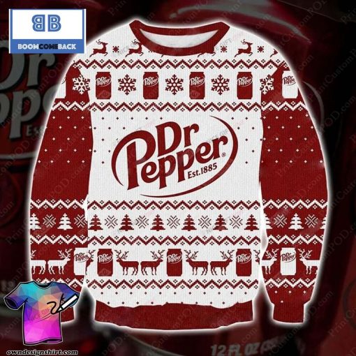 Dr Pepper Beer 1885 Christmas 3D Sweater