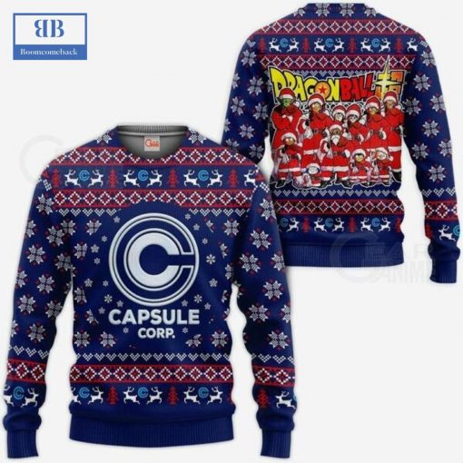 Dragon Ball Capsule Corp Ugly Christmas Sweater