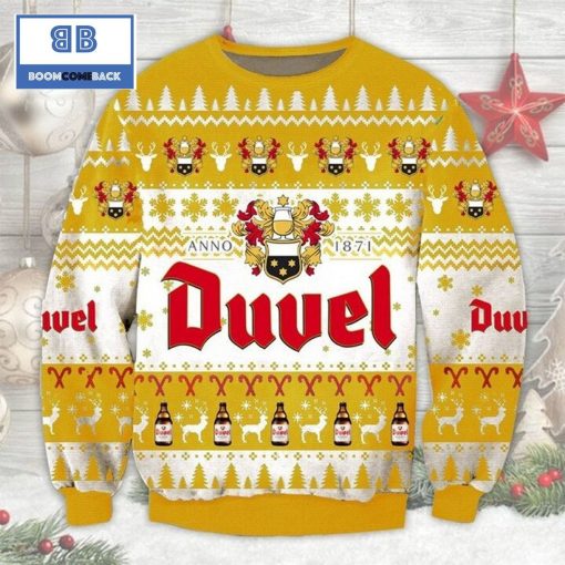 Duvel Belgian Beer Ugly Christmas Sweater