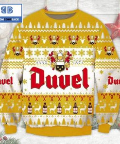 duvel belgian beer ugly christmas sweater 4 Khi05
