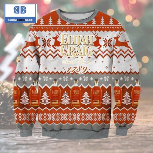 Elijah Craig Whiskey 1789 Christmas 3D Sweater