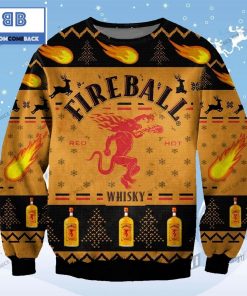 fireball cinnamon whisky christmas orange 3d sweater 4 rM4ck