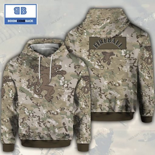 Fireball Whisky Camouflage 3D Hoodie