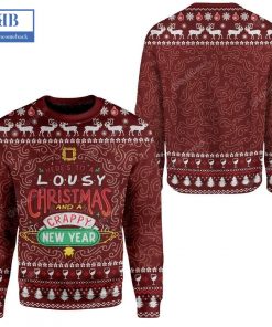 friends heres to a lousy christmas and crappy new year ugly christmas sweater 3 WrNZ6