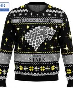 game of thrones christmas is coming house stark ugly christmas sweater 3 Pq8Gk