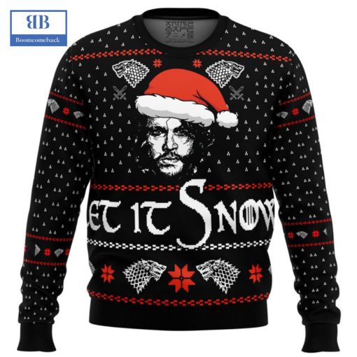 Game Of Thrones Eddard Stark Let It Snow Ugly Christmas Sweater