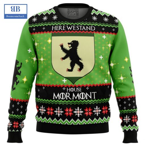 Game Of Thrones Here We Stand House Mormont Ugly Christmas Sweater