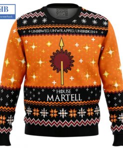 game of thrones unbowed unwrapped unbroken house martell ugly christmas sweater 3 WBDKx