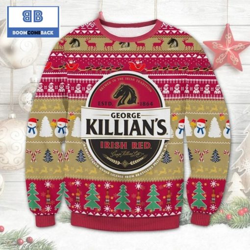 George Killian’s Irish Red Beer Ugly Christmas Sweater