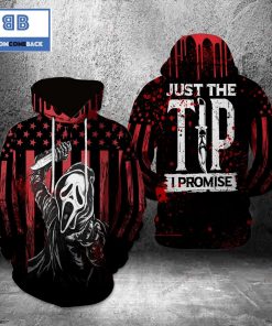 ghostface just the tip i promise american flag halloween 3d hoodie 2 x7QDP