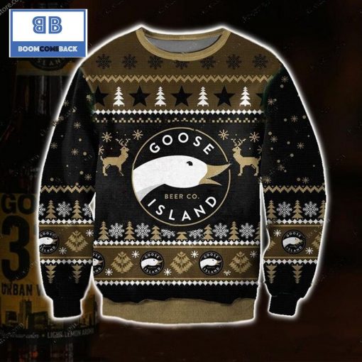 Goose Island Beer 3D Ugly Christmas Sweater