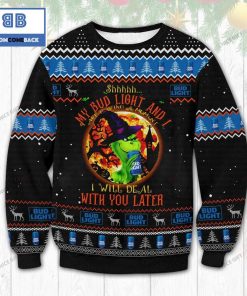 grinch witch bud light beer christmas ugly sweater 2 FZiPb