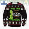 Grinch Witch Bud Light Beer Christmas Ugly Sweater