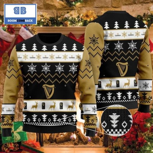 Guinness Beers Snowflake Ugly Christmas Sweater