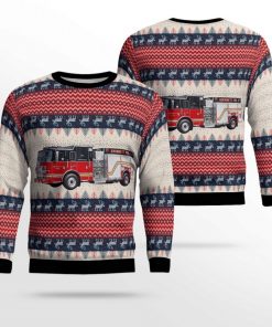 gwinnett county fire department ugly christmas sweater 4 YgODG