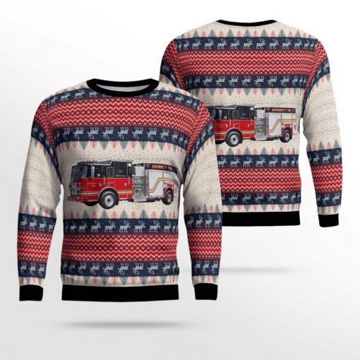 Gwinnett County Fire Department Ugly Christmas Sweater