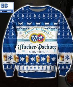 hacker pschorr brewery beer ugly christmas sweater 3 Ou9xk