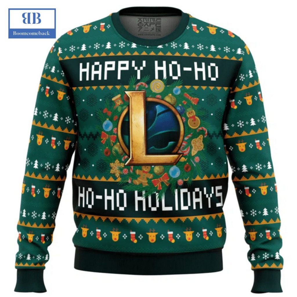 Happy Ho-Ho Ho-Ho Holidays League Of Legends Ugly Christmas Sweater