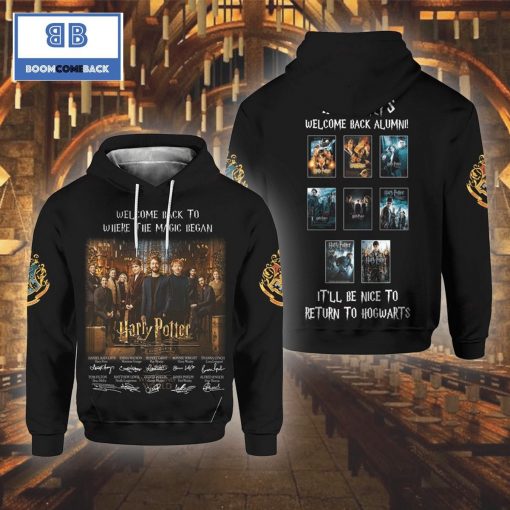 Harry Potter Welcome Back To Where The Magic Began 3D Hoodie