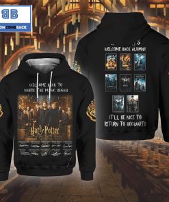 harry potter welcome back to where the magic began 3d hoodie 4 W57FV