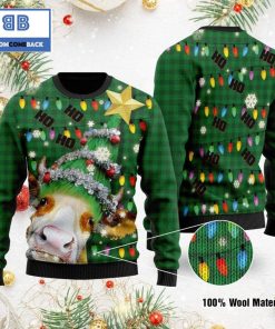 ho ho ho cow christmas tree ugly sweater 2 dGiBt