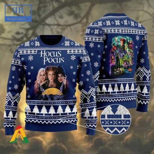 Hocus Pocus Blue Ugly Christmas Sweater