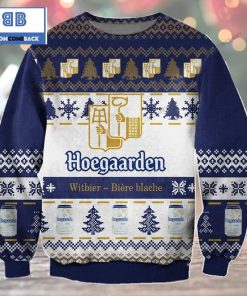 hoegaarden beer christmas pattern custom 3d sweater 2 MjAmy