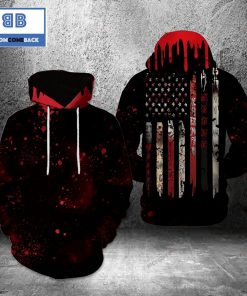 Horror American Flag Halloween 3D Hoodie