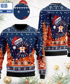 houston astros santa claus hat ho ho ho 3d custom name ugly christmas sweater 4 JLFVs
