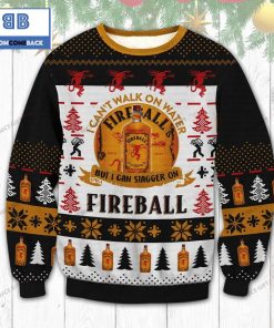 i cant walk on water but i can stagger on fireball cinnamon whisky christmas 3d sweater 2 x8EB9