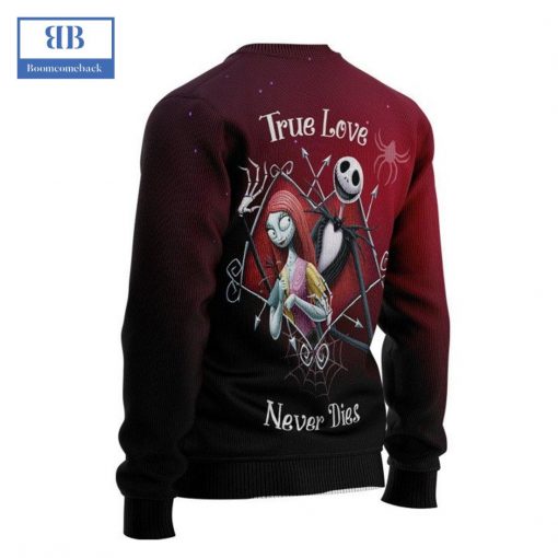 Jack And Sally True Love Never Dies Ugly Christmas Sweater