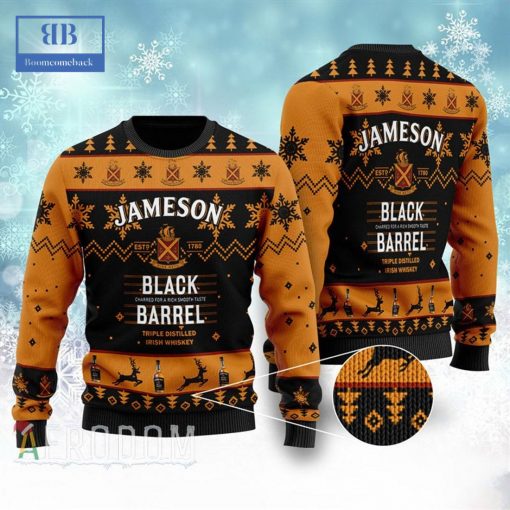 Jameson Black Barrel Ugly Christmas Sweater