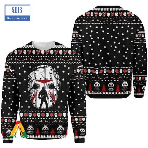 Jason Voorhees Friday The 13th Ugly Christmas Sweater