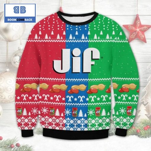 JIF Peanut Butter Ugly Christmas Sweater