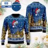 Iowa Hawkeyes NCAA Santa Claus Hat Ho Ho Ho 3D Custom Name Ugly Christmas Sweater