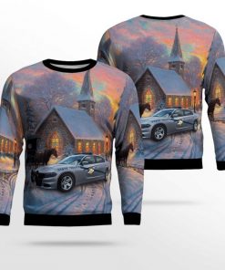 kentucky state police car ugly christmas sweater 3 zVaaH