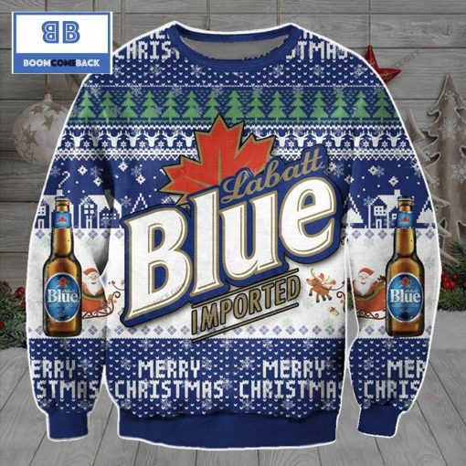 Labatt Blue Beer Christmas Ugly Sweater