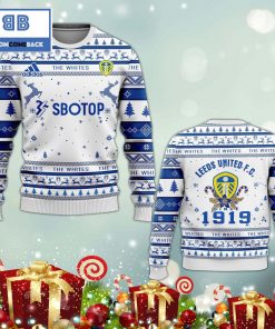 leeds united fc 3d ugly christmas sweater 4 9a144