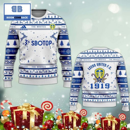 Leeds United FC 3D Ugly Christmas Sweater
